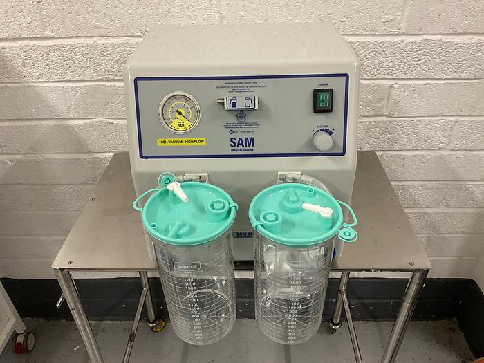 Used MGE Theatre Suction 2 x 2 Litre Bottles SAM 35